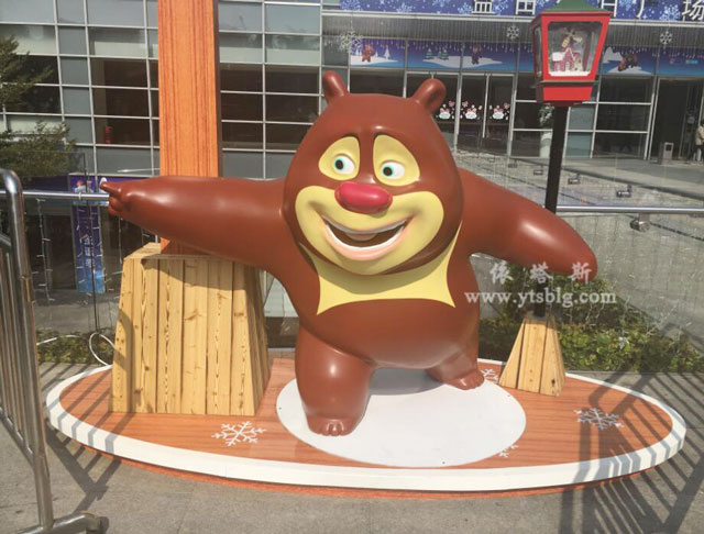 玻璃鋼卡通熊雕塑 玻璃鋼卡通熊雕塑