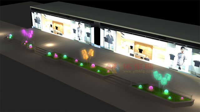 深圳華強(qiáng)北九方購物中心外圍區(qū)域美陳 深圳華強(qiáng)北九方購物中心外圍區(qū)域美陳