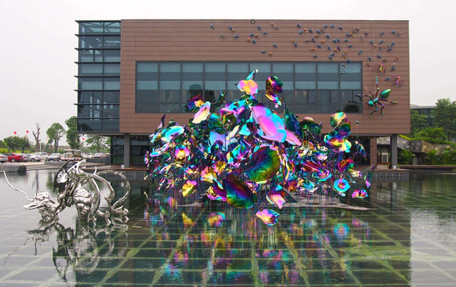 廣場抽象戶外街景 廣場抽象戶外街景