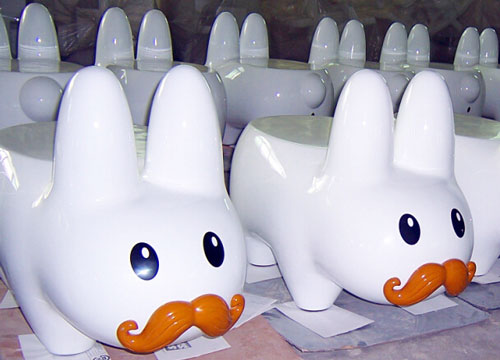 卡通兔子凳雕塑擺件 卡通兔子凳雕塑擺件