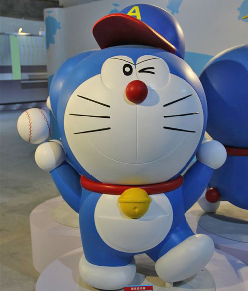 卡通叮當貓雕塑擺件 卡通叮當貓雕塑擺件