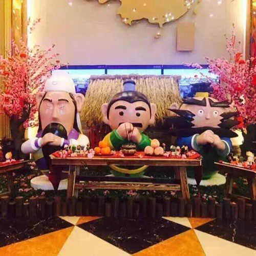 三國(guó)桃園結(jié)義雕塑擺件 三國(guó)桃園結(jié)義雕塑擺件