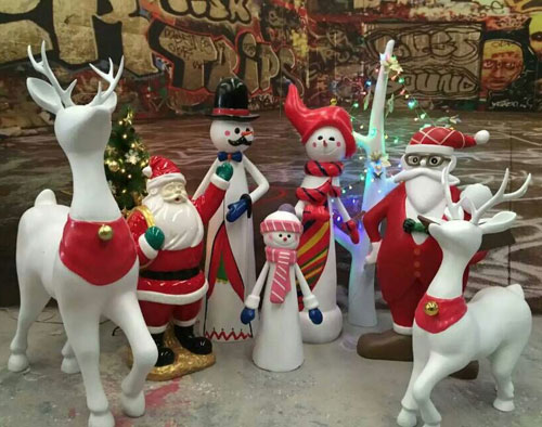 圣誕主題組合雕塑 圣誕主題組合雕塑