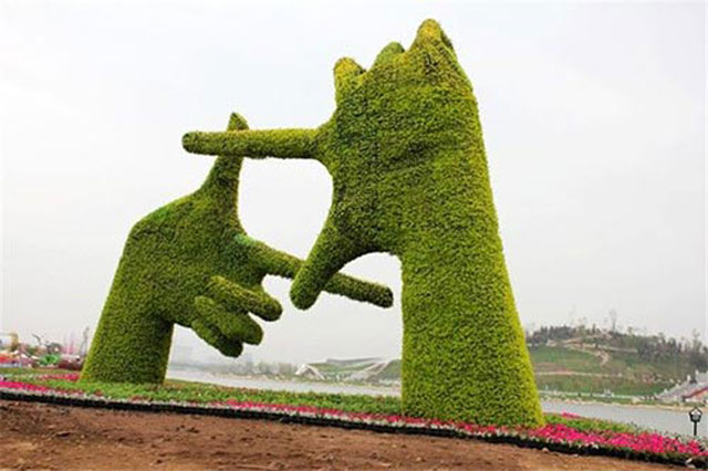城市仿真綠雕景觀 城市仿真綠雕景觀