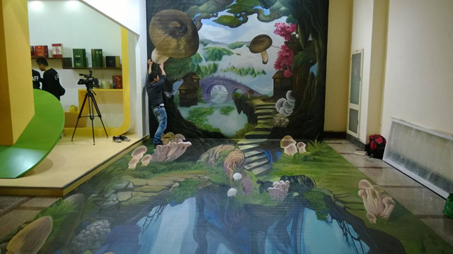 室內(nèi)3D墻繪藝術(shù)